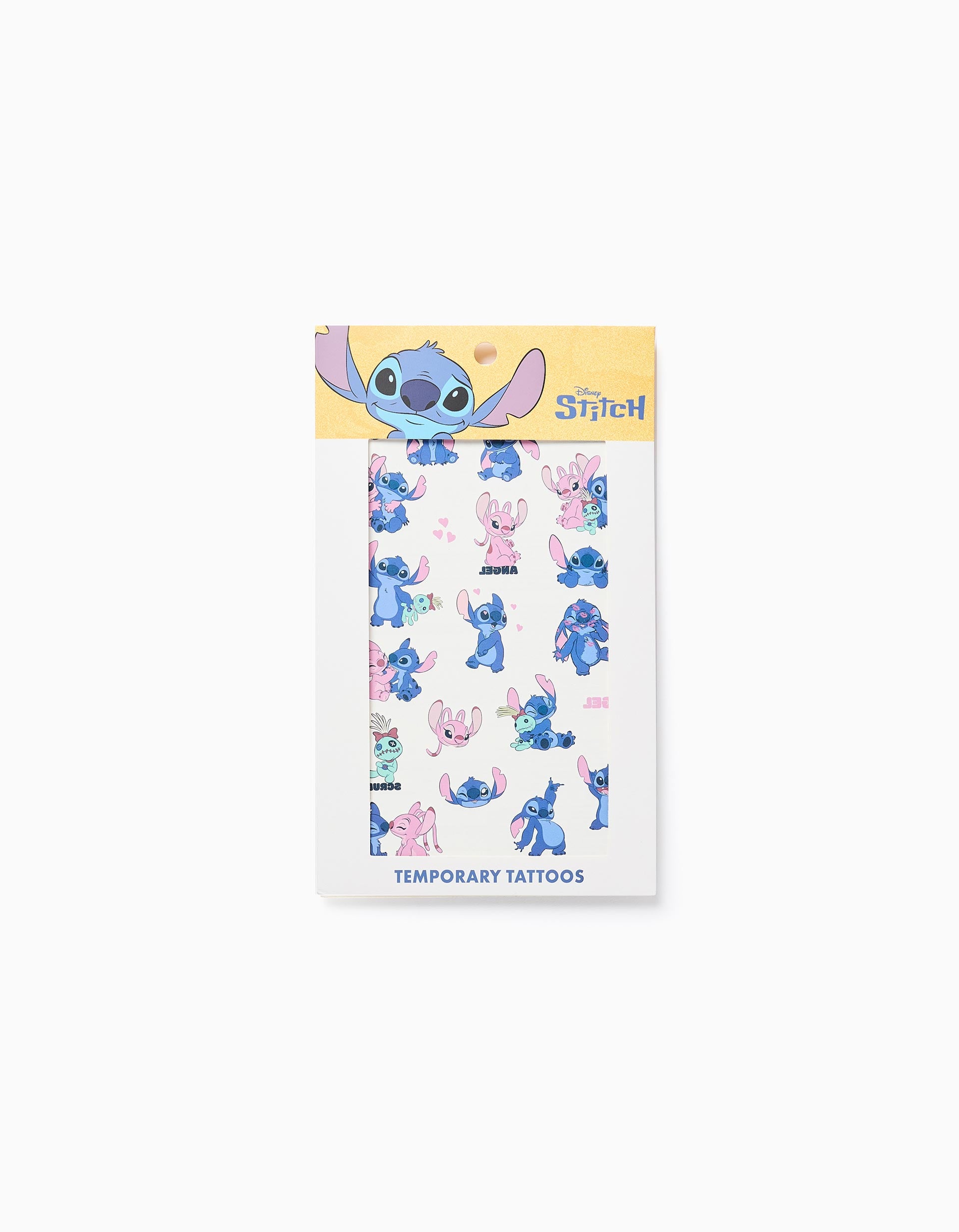 Tatuagens Temporárias com Stitch e Angel para Bebé e Menina