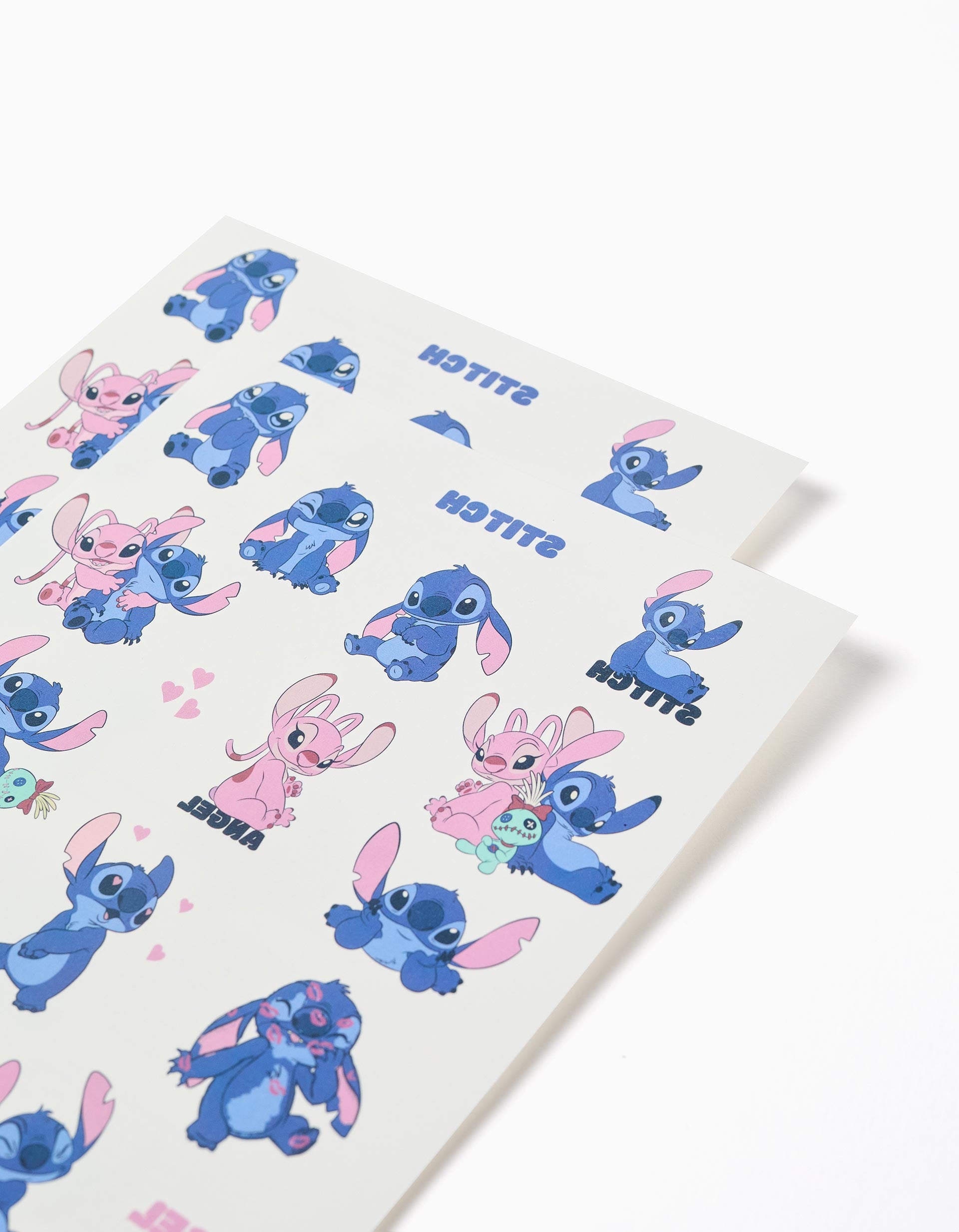 Tatuagens Temporárias com Stitch e Angel para Bebé e Menina