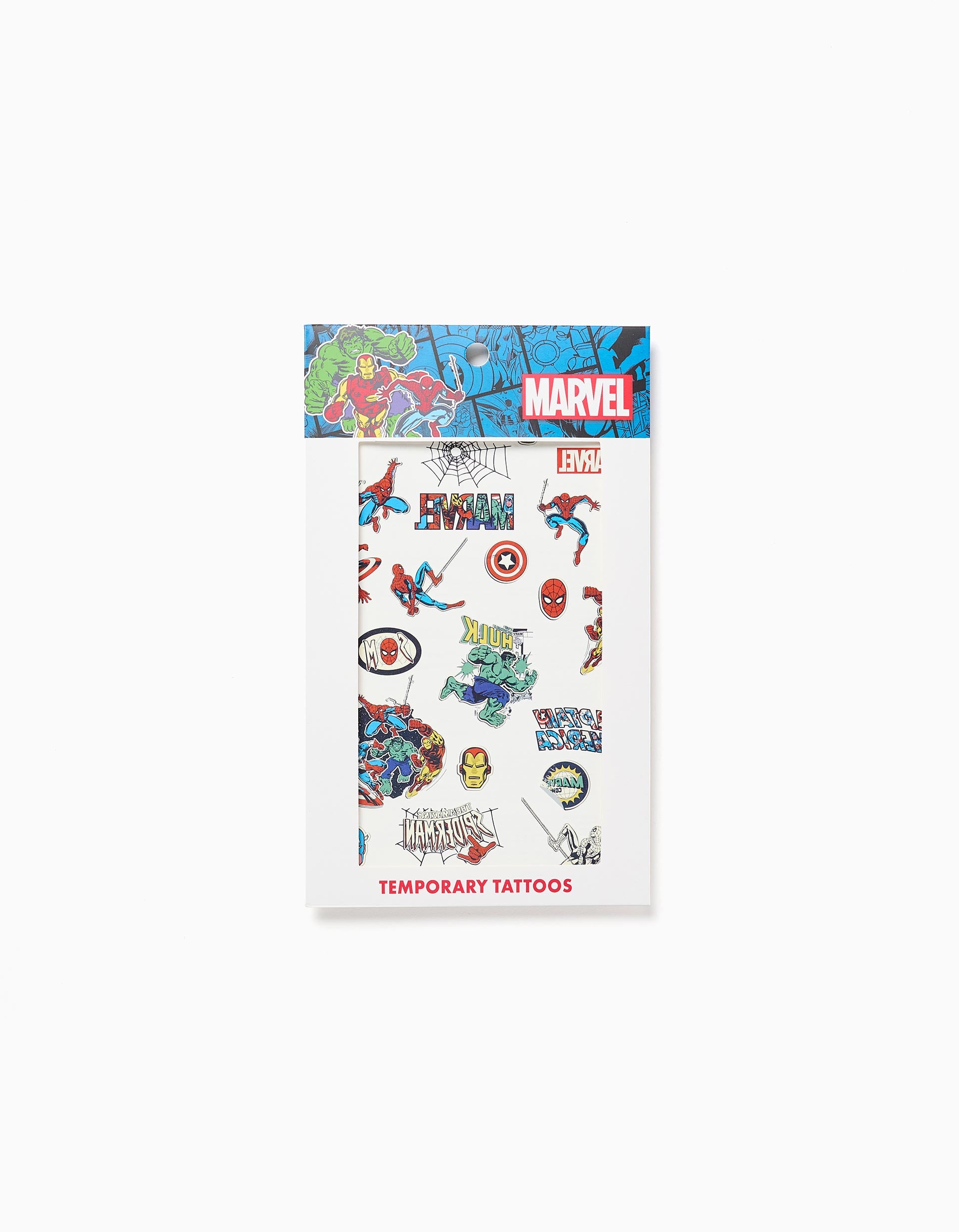 Temporary Tattoos with Marvel Superheroes for Babies and Boys
