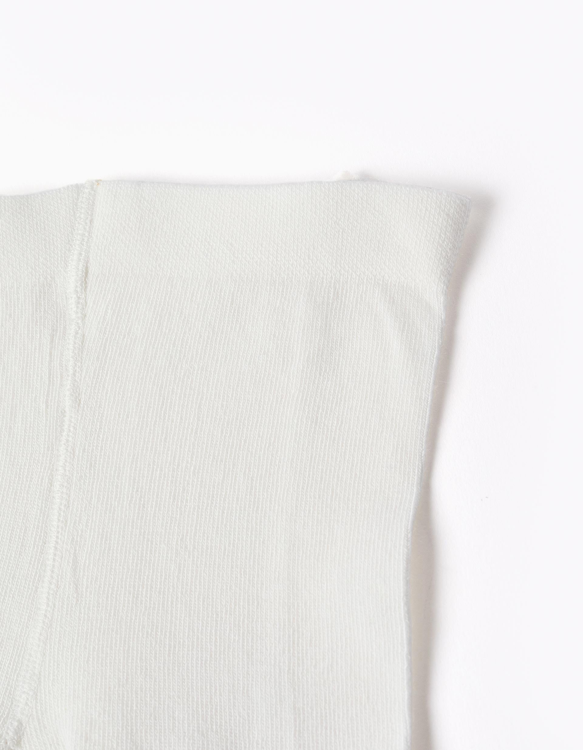 Ribbed tights with lurex threads for girls, white/golden