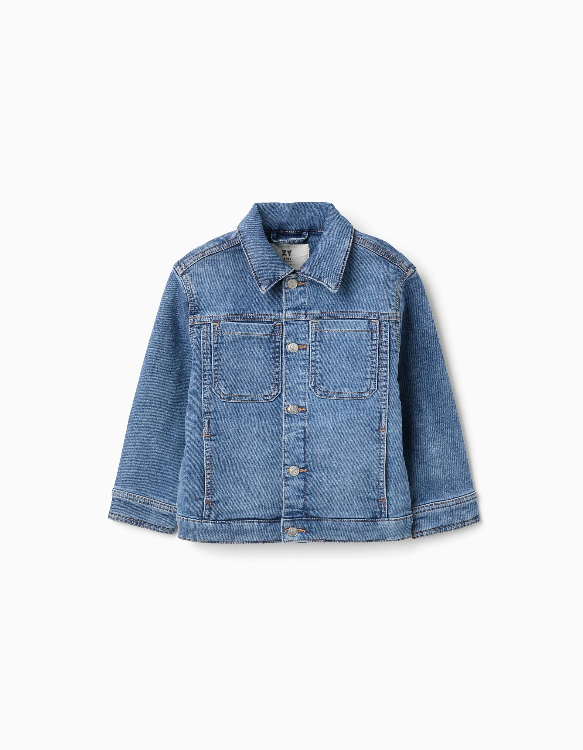 Veste en jean avec quatre poches pour garçon, bleu