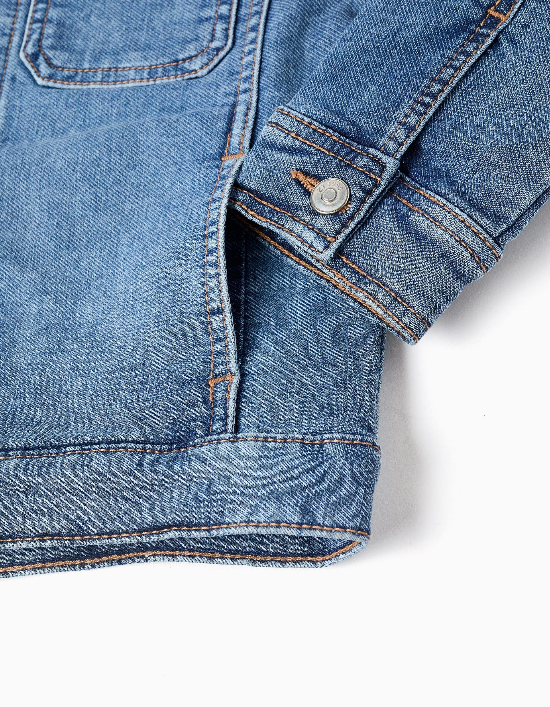 Veste en jean avec quatre poches pour garçon, bleu
