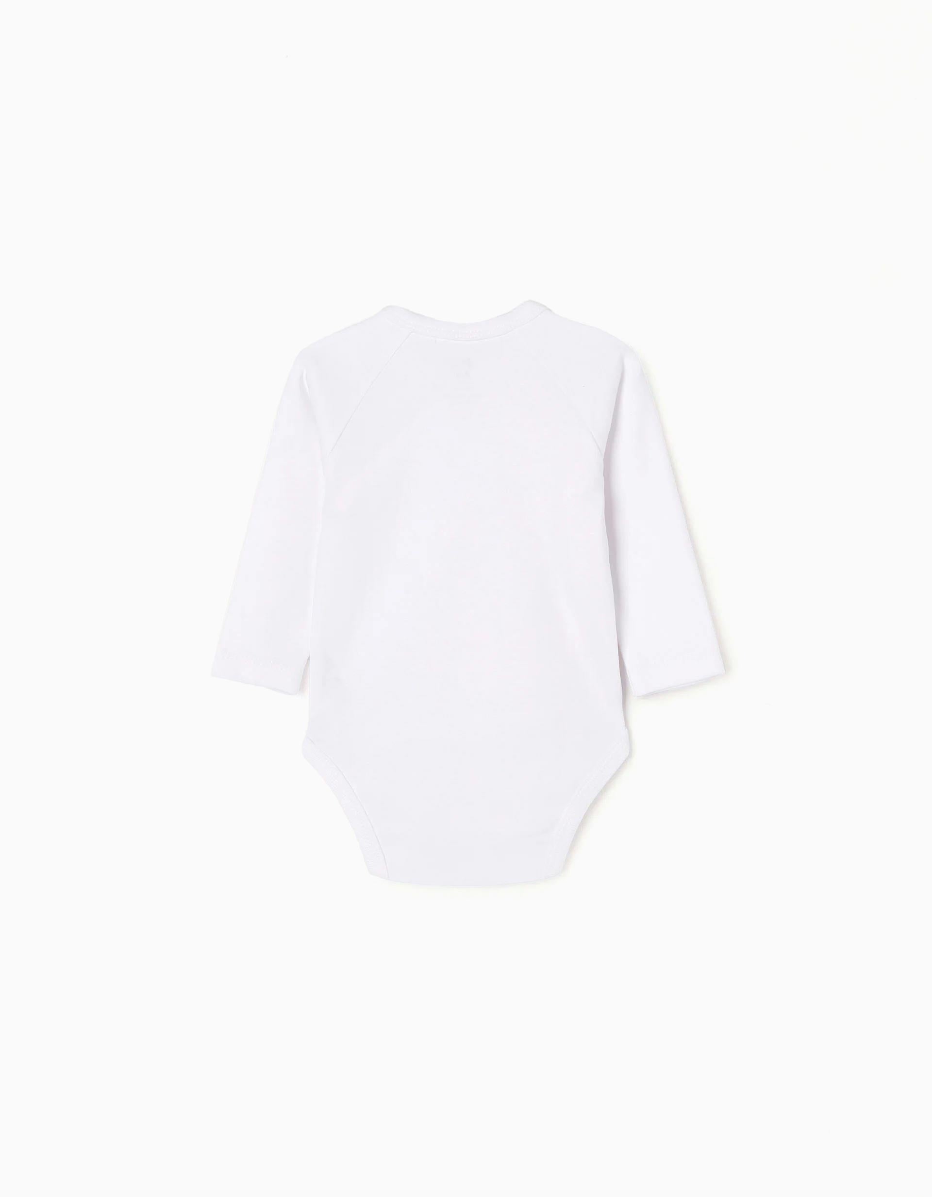 Pack de 4 Bodies de Manga Larga para Bebés, Blanco