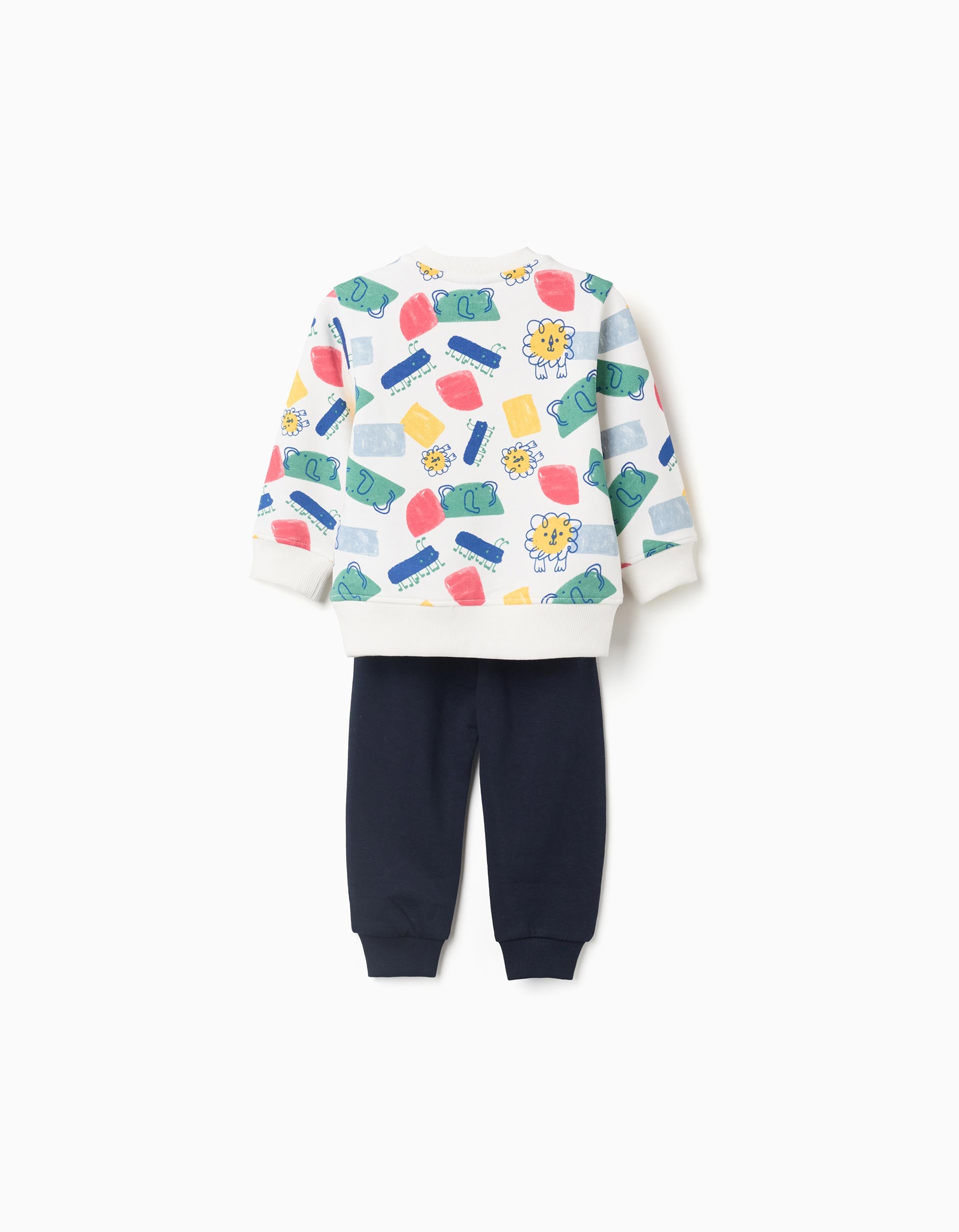 Sweat à motif + pantalon de jogging pour bébé garçon, multicolore