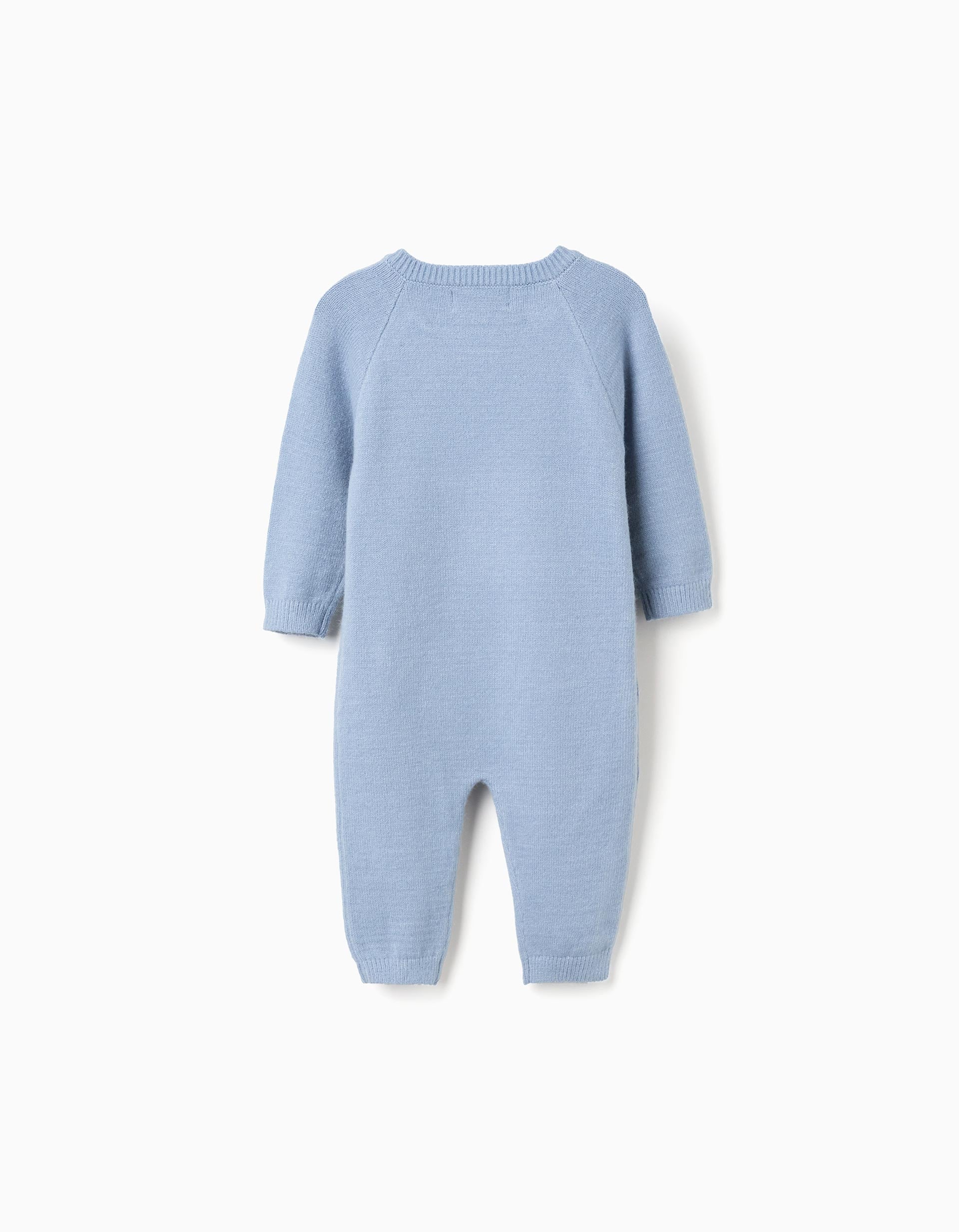 Pelele de punto a rayas para recién nacido, azul/blanco/beige