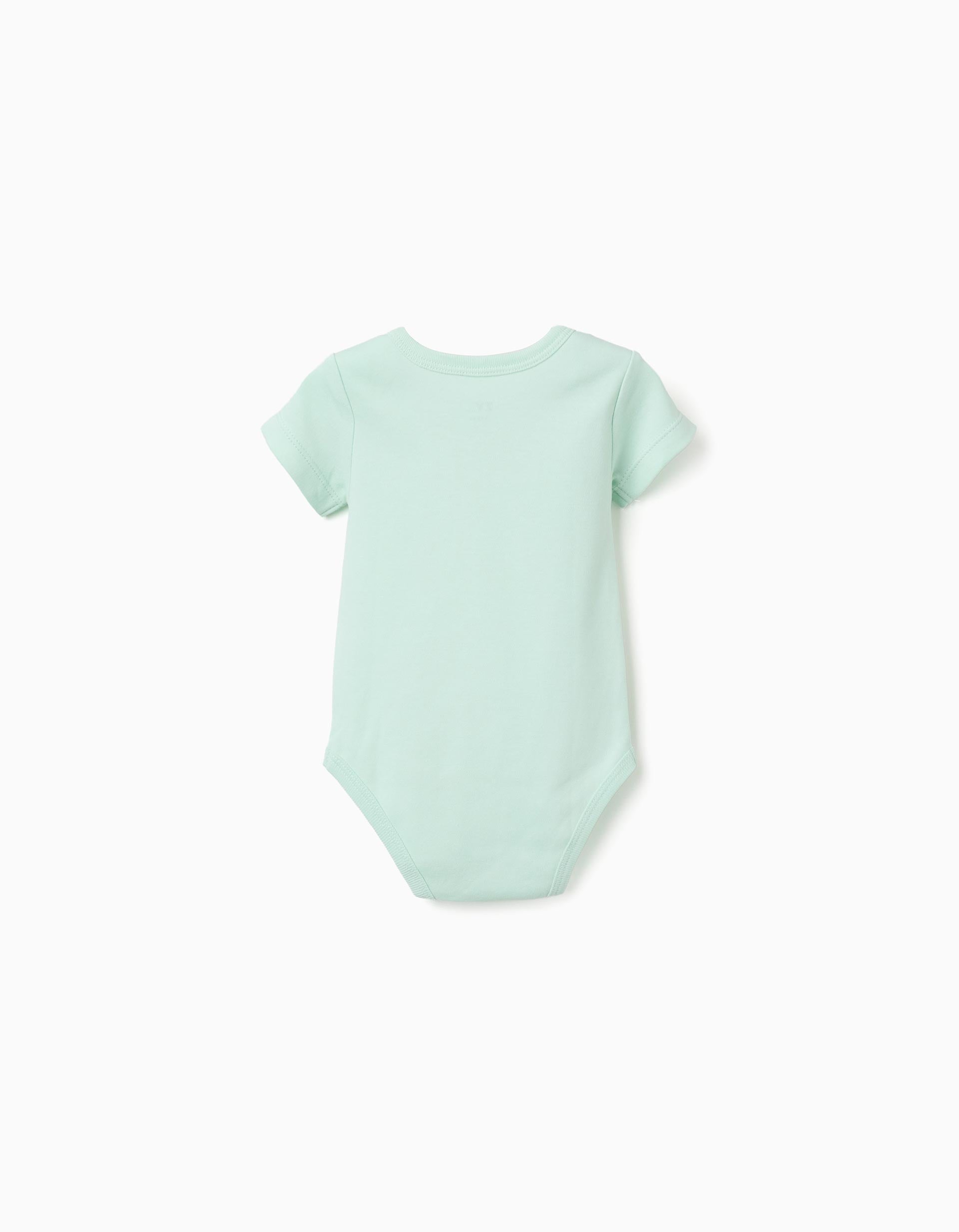 4 cotton bodysuits with strawberries for newborn and baby girls, multicolour