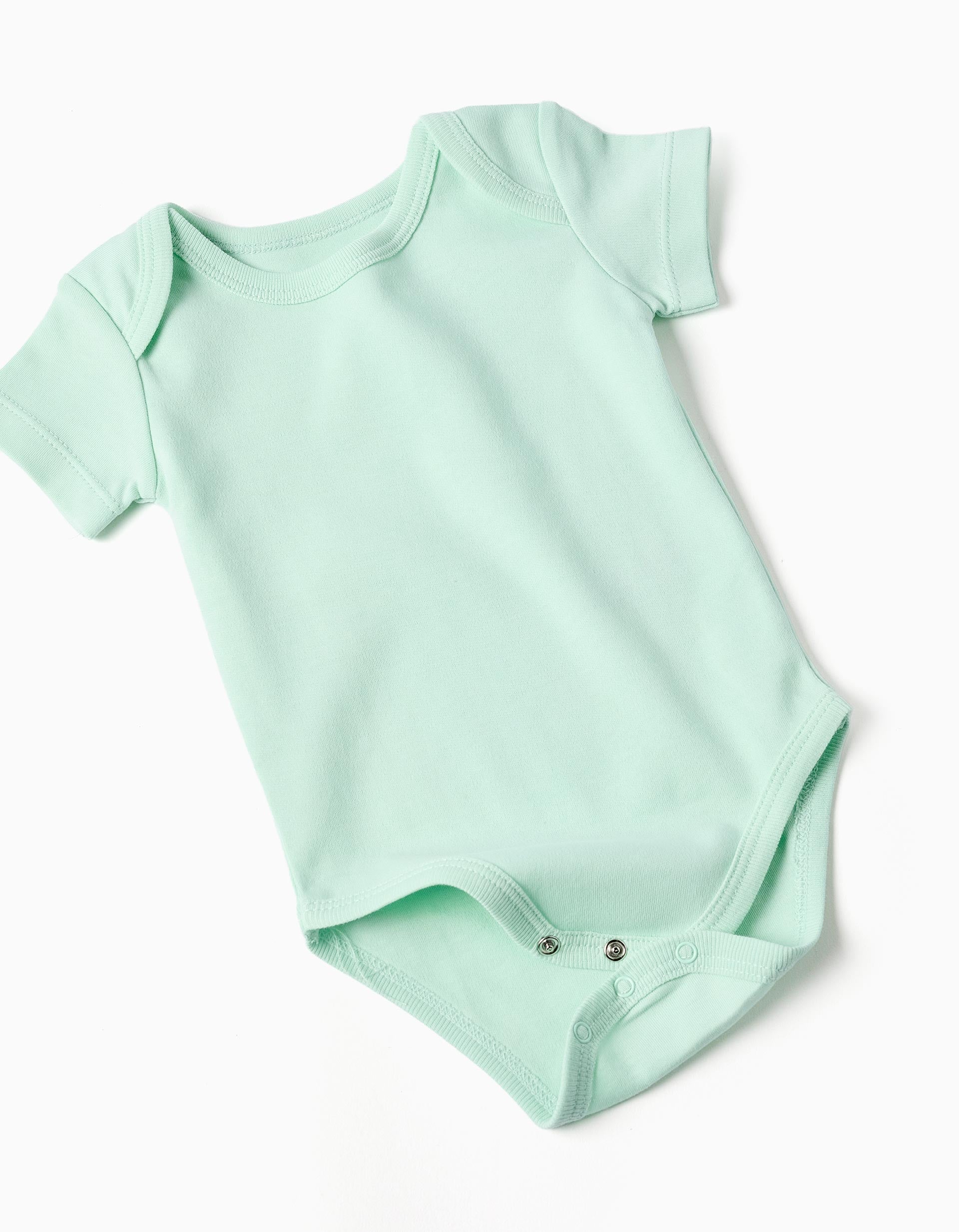 4 cotton bodysuits with strawberries for newborn and baby girls, multicolour