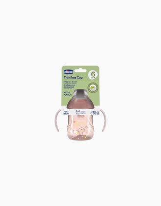 Tasse d'Apprentissage avec Poignées Chicco 6M+, Rose