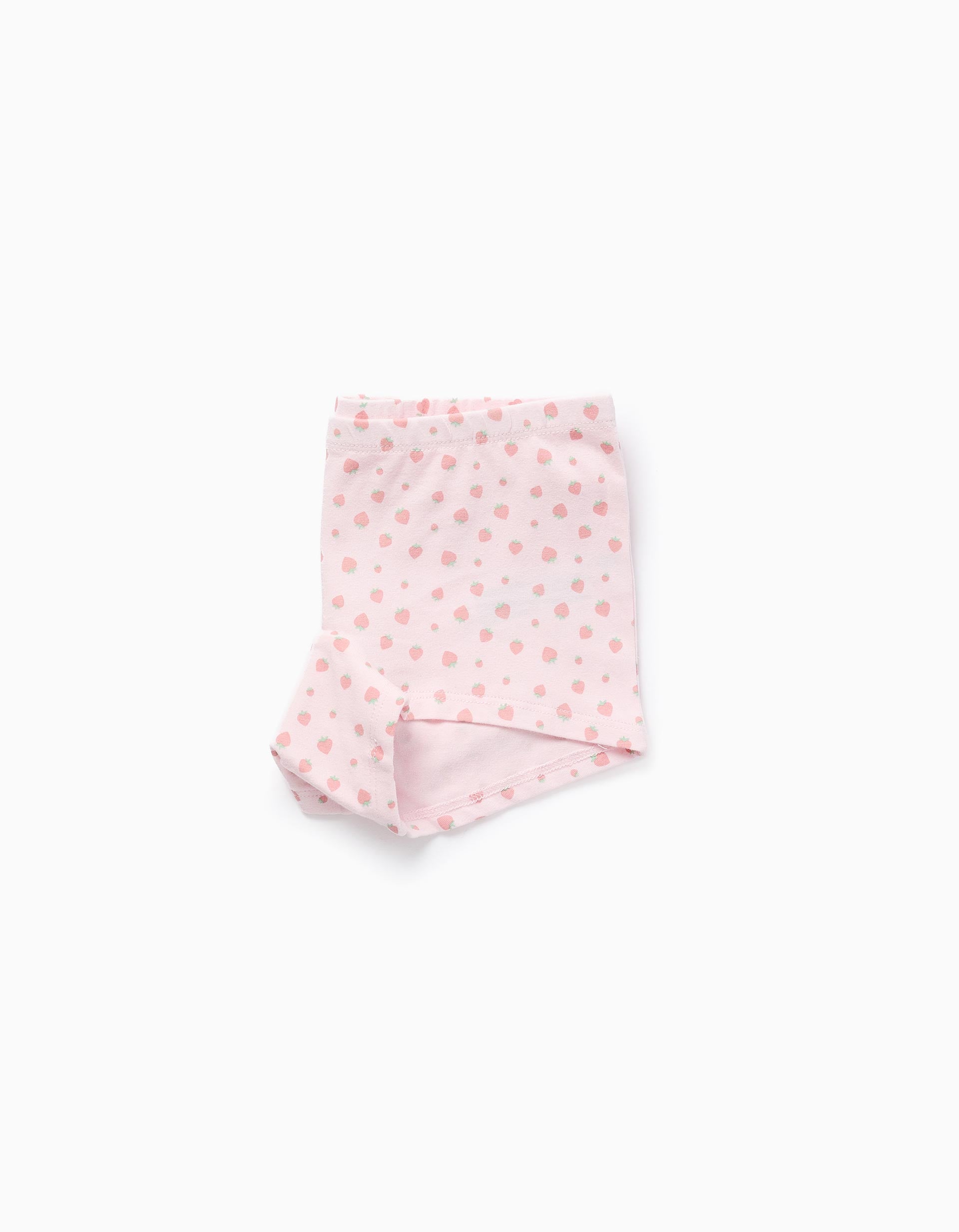 Pack de 4 boxers lisos/estampados para menina, rosa/branco/verde