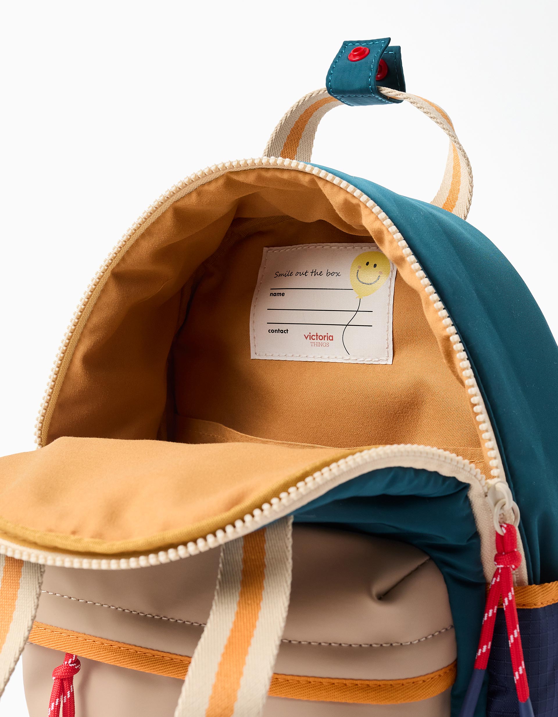 Victoria Nylon Backpack for Boys, Multicoloured