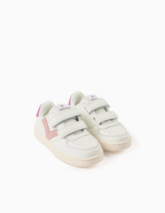 Sneakers for Girls 'Victoria Tiempo', White/Pink