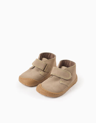 Bottines en Daim Barefoot pour Bébé Garçon 'Victoria Bosco', Taupe