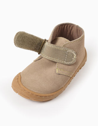 Bottines en Daim Barefoot pour Bébé Garçon 'Victoria Bosco', Taupe
