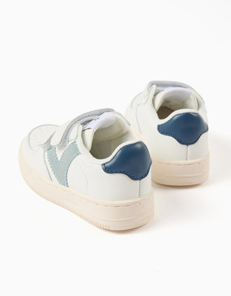 Baskets pour Garçon 'Victoria Tiempo', Blanc/Bleu