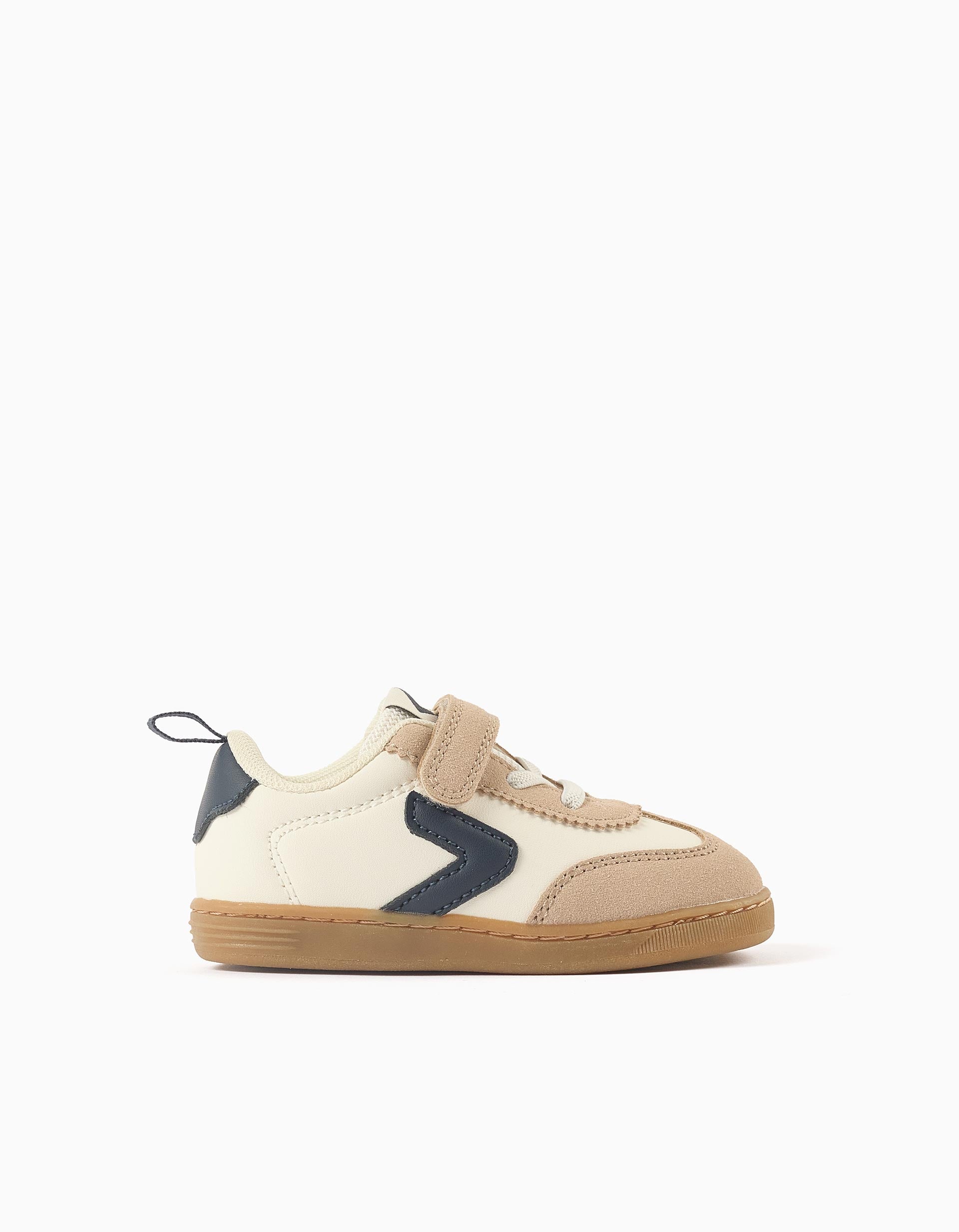 Zapatillas deportivas combinadas ZY Move para bebé niño, blanco/beige/azul