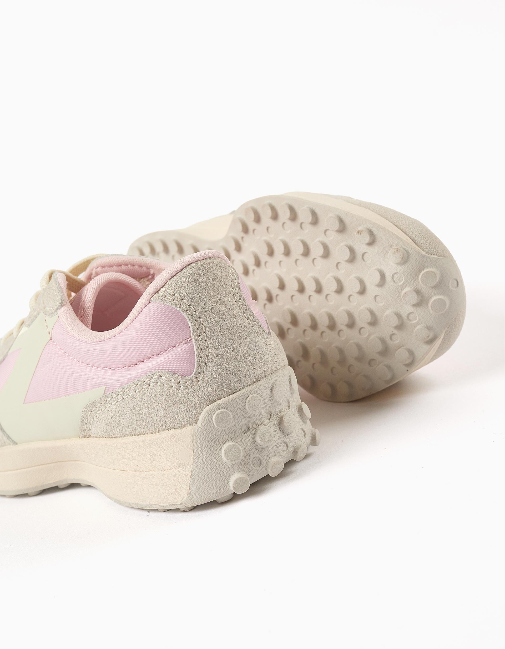 Sapatilhas com cordões Superlight Runner para bebé menina, rosa/bege