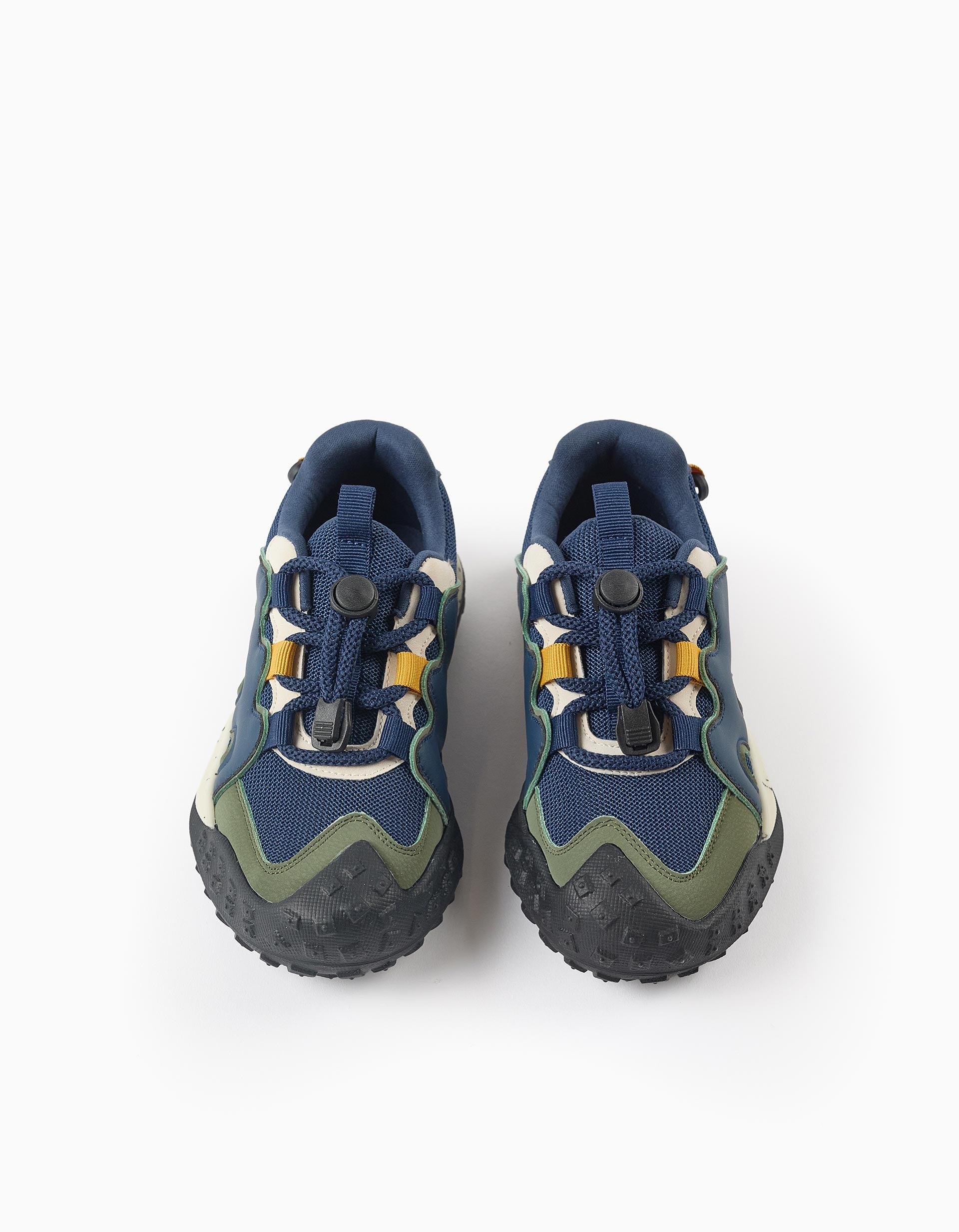 Zapatillas con cordones Superlight Runner para niño, azul/blanco/verde