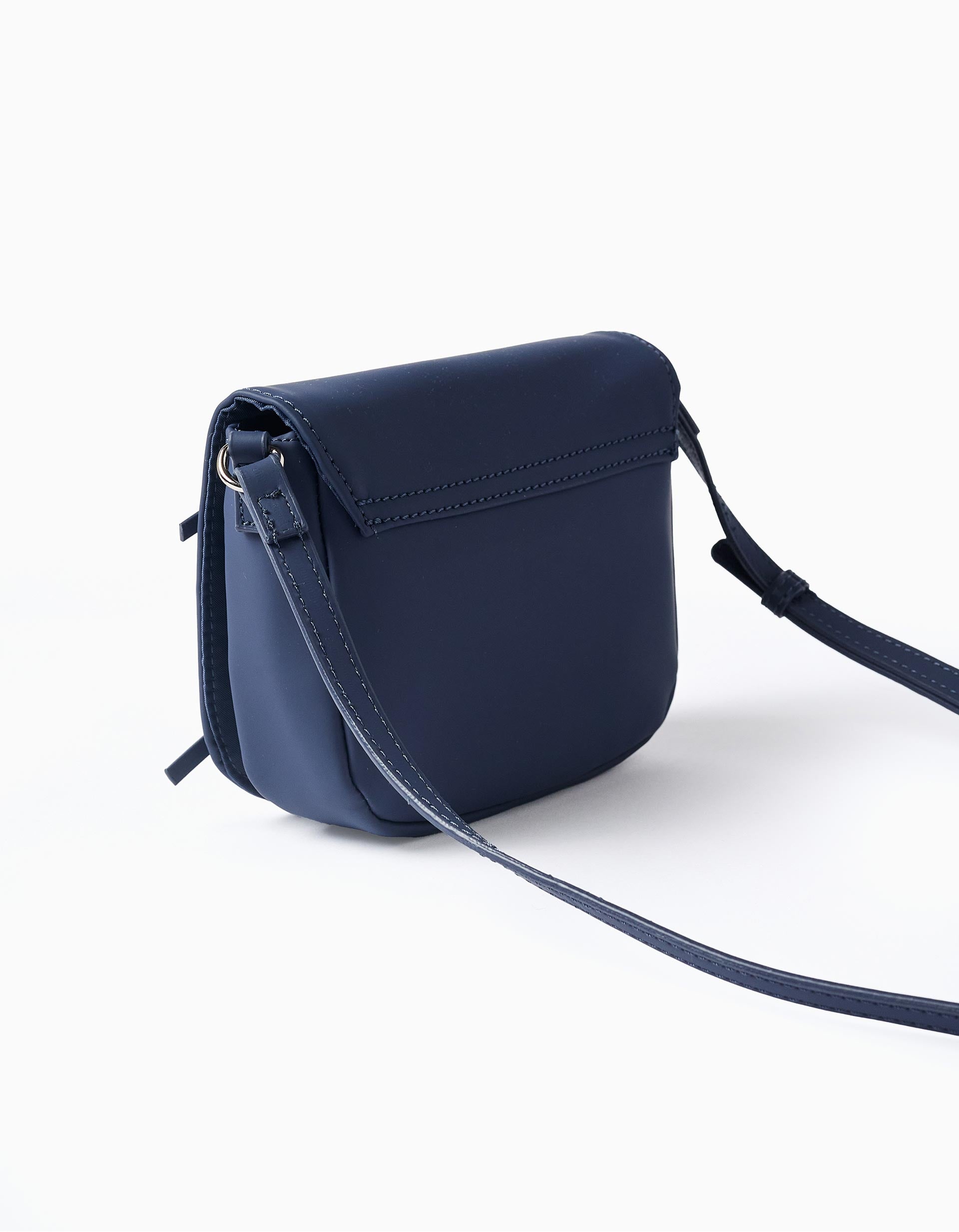 Mala a tiracolo com aplique de laços para menina, azul-escuro