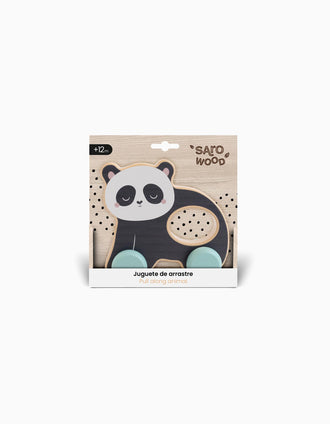 Wooden Pull Toy Panda Saro 12M+