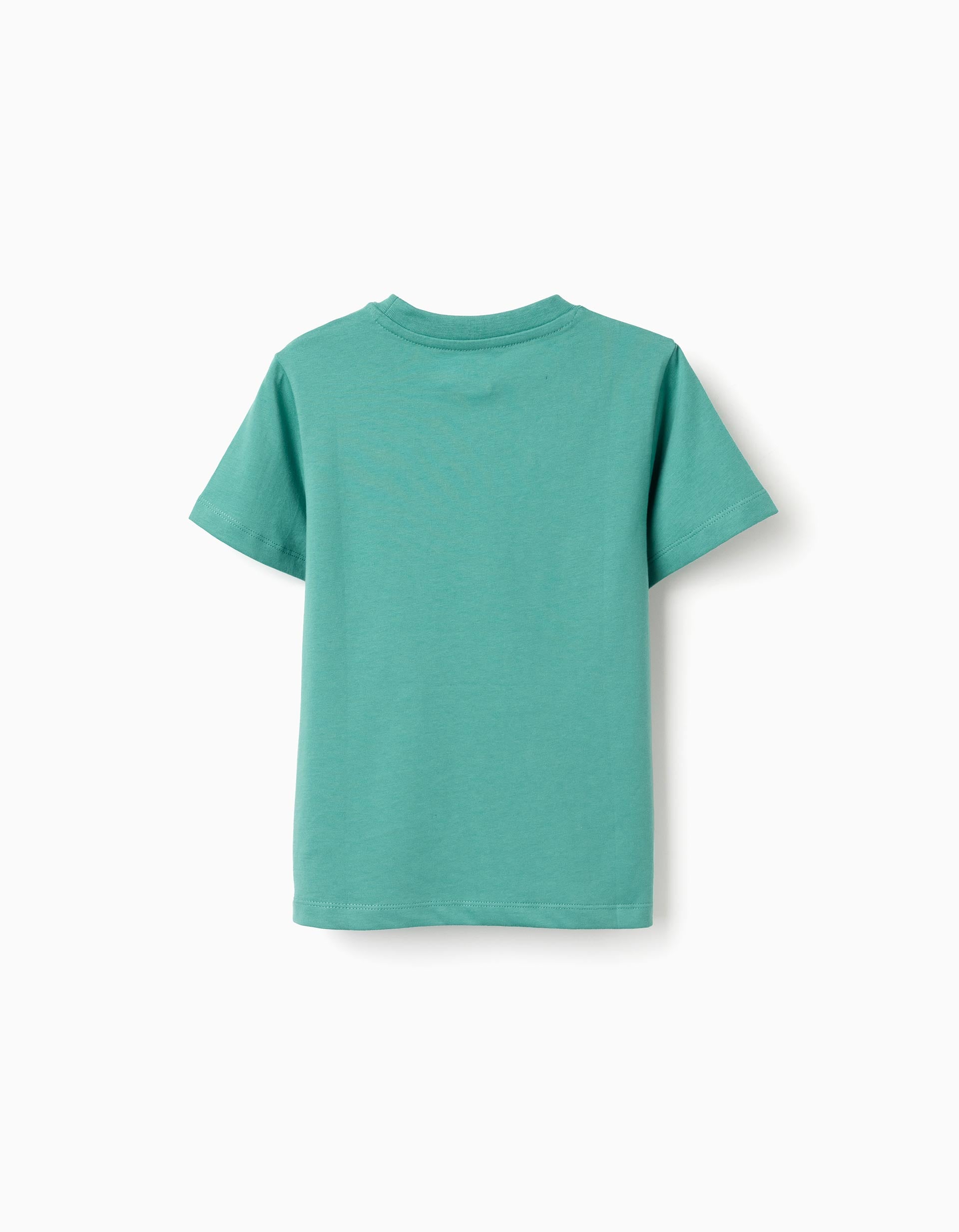 T-shirt en coton avec imprimé Just Colors pour garçon, vert