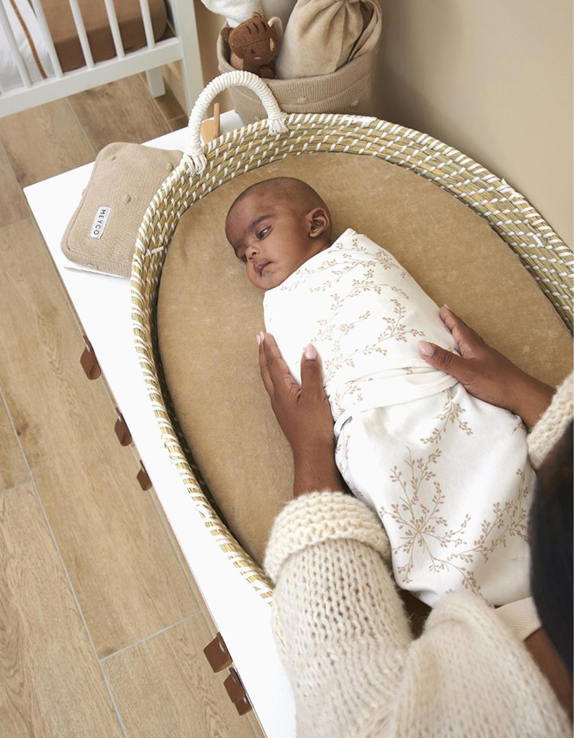 Manta Swaddle Meyco TOG 1.0 0-3M Branches Sand