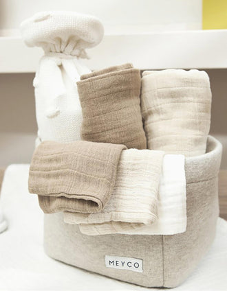 Pack 3 Muselinas Meyco 70x70 cm, Sand/Taupe