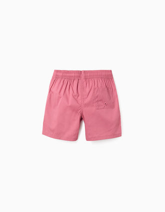 Bañador con cordón y bolsillo para niño, rosa oscuro