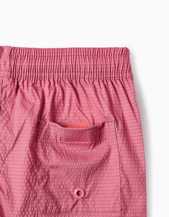 Bañador con cordón y bolsillo para niño, rosa oscuro