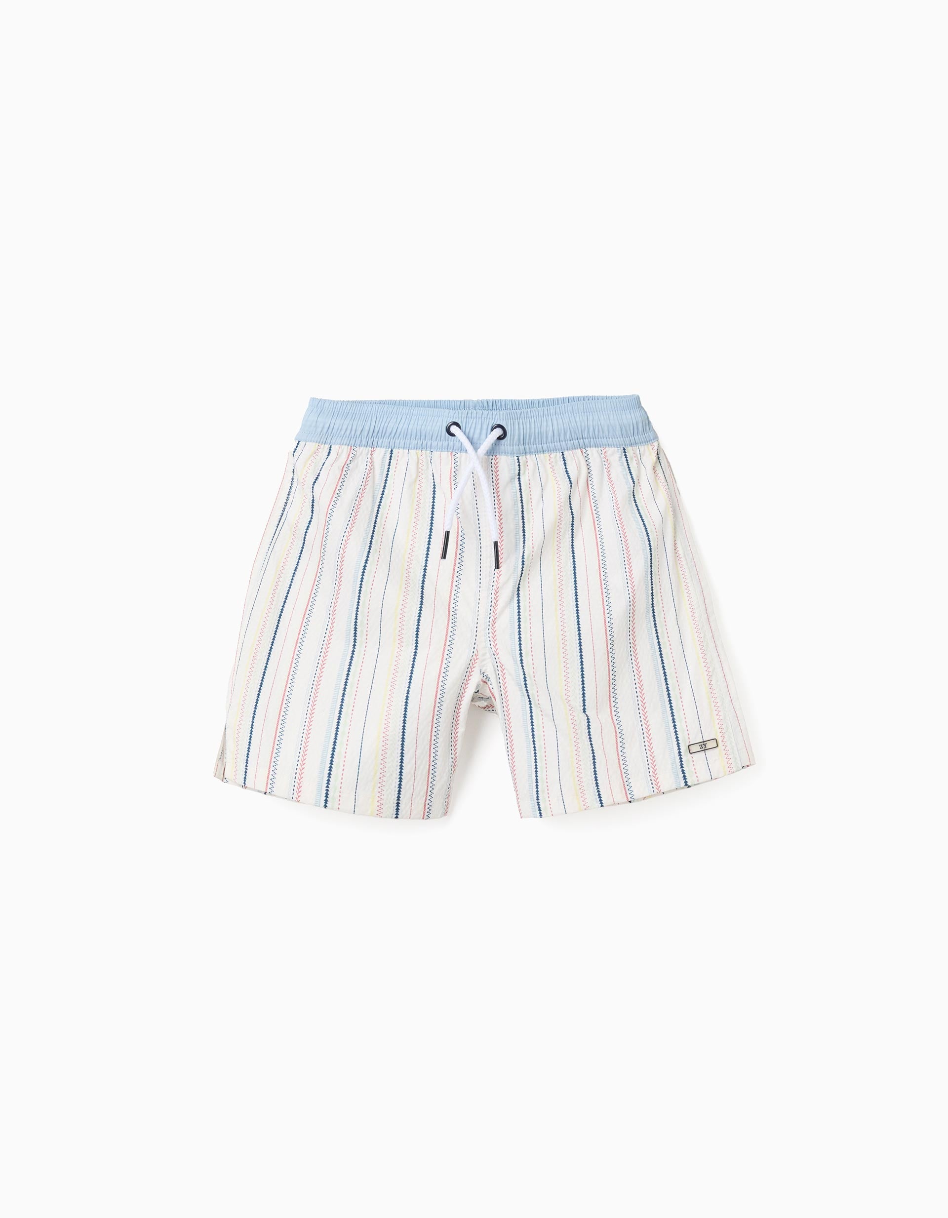 Bañador con rayas étnicas y cordón B&S para niño, multicolor