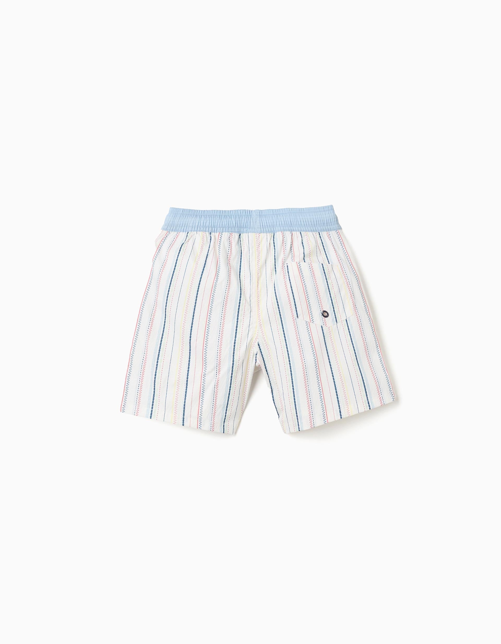 Bañador con rayas étnicas y cordón B&S para niño, multicolor
