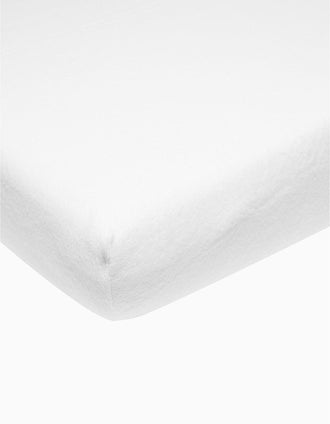 Protector de Colchón Ajustable Meyco 50x90 cm, Blanco
