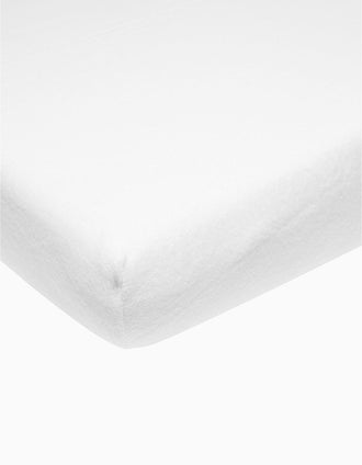 Protecteur de Matelas Ajustable Meyco 60X120 Cm, Blanc