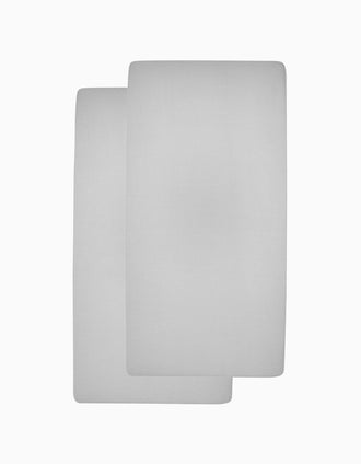 Lot de Draps-Housses Meyco 60X120 Cm, Gris
