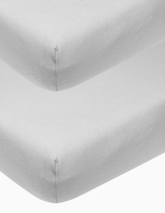 Lot de Draps-Housses Meyco 60X120 Cm, Gris