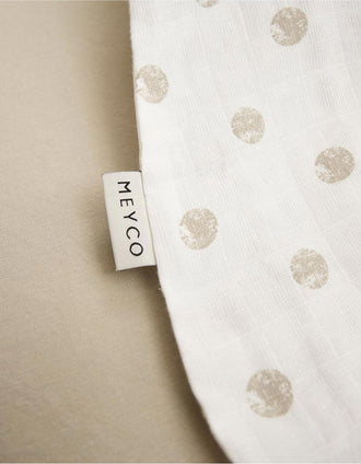 Meyco Sleeveless Sleeping Bag TOG 0.3 90 cm, Dots Sand