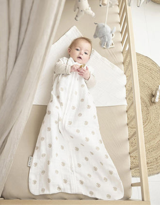 Meyco Sleeveless Sleeping Bag TOG 0.3 90 cm, Dots Sand