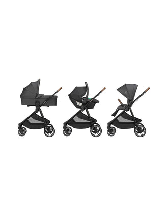 Conjunto de Paseo Trio Luvia Bebe Confort, Mineral Grafito