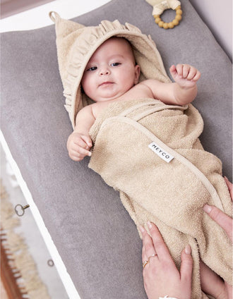 Meyco Hooded Bath Towel 80x80 cm, Terry Sand