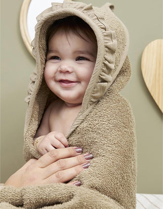 Meyco Hooded Bath Towel 80x80 cm, Taupe