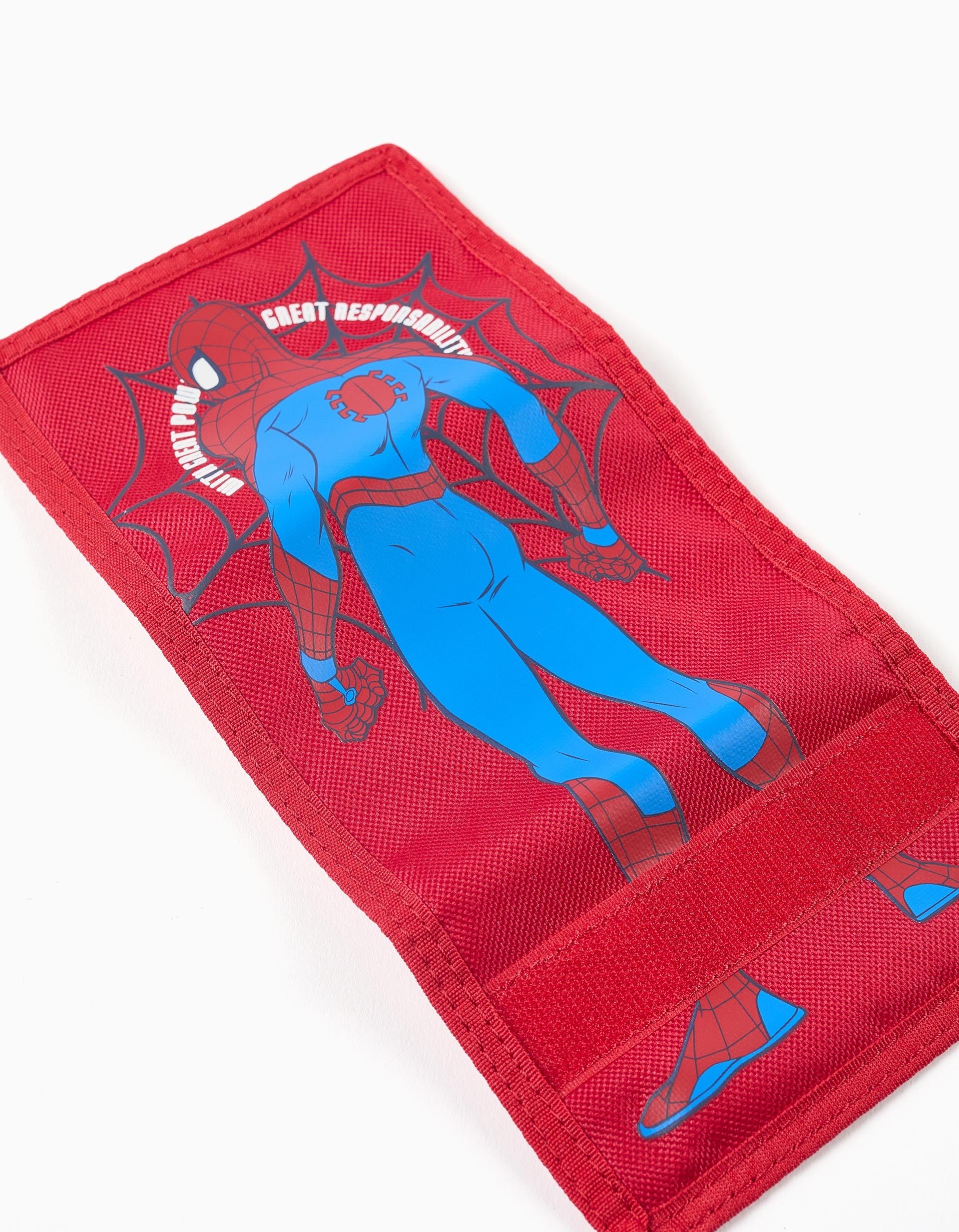 Cartera con estampado Spider-Man para niño, rojo