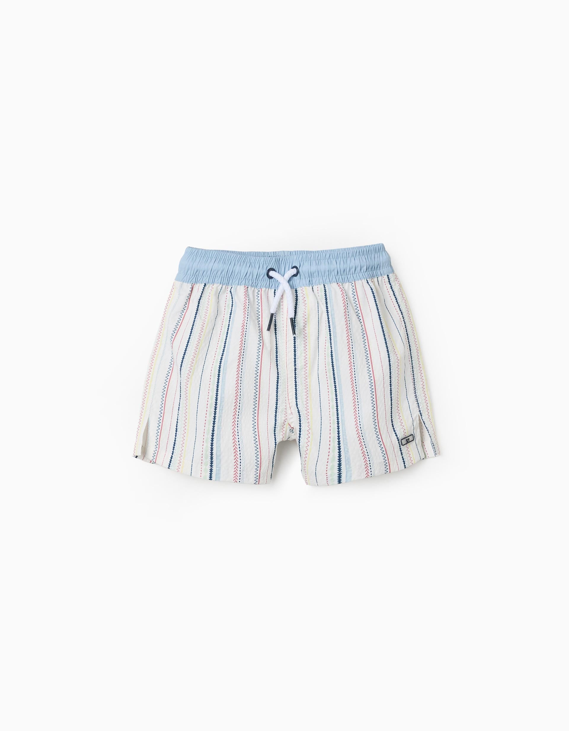Bañador con rayas étnicas y cordón B&S para bebé niño, multicolor