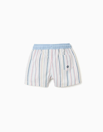 Short de bain à rayures ethniques B&S pour bébé garçon, multicolore