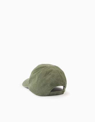 Boné de algodão para bebé e menino, verde cáqui