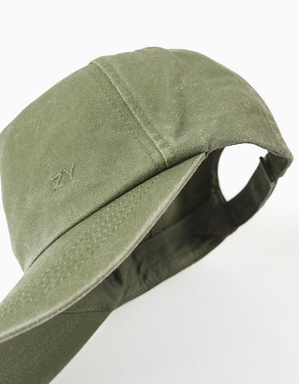 Boné de algodão para bebé e menino, verde cáqui