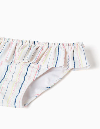Maillot de bain 2 pièces à rayures ethniques B&S pour fille, multicolore