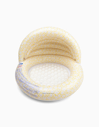 Inflatable Pool&Canopy 100cm Swim Essentials Yellow Flowers 1A+