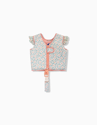 Floatation Vest Swim Essentials Green Flowers 18-30Kg/3-6Y
