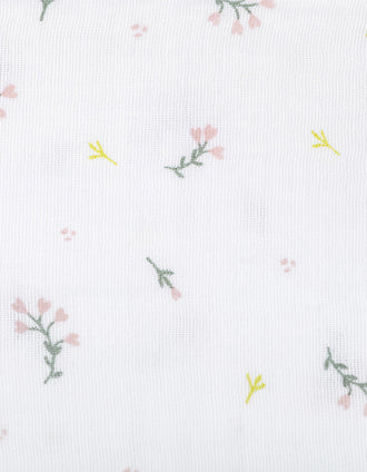 Pack of 3 Muslin Squares 70x70 cm Doomoo, Flower Pink
