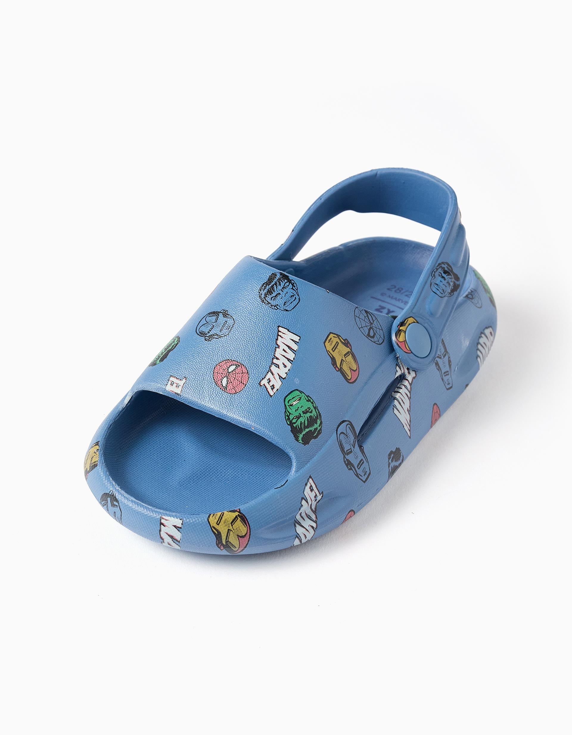 Chinelos com motivo Marvel e sola antiderrapante para menino, azul