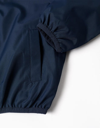 Coupe-vent à capuche et poches pour garçon, bleu foncé